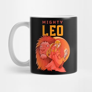 Leo The Mighty Powerful Zodiac Sign Mug